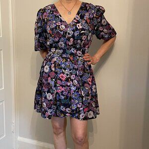 Floral Silk Dress